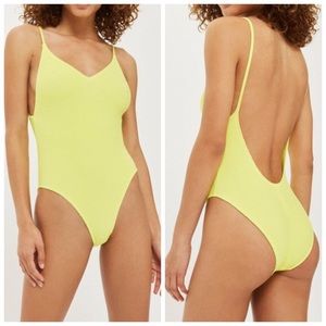 topshop high cut swimsuit